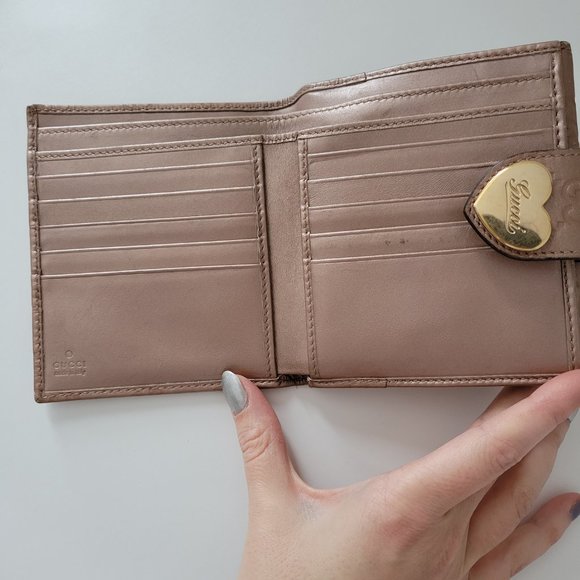 GUCCI Rose gold GG leather wallet - Picture 4 of 5
